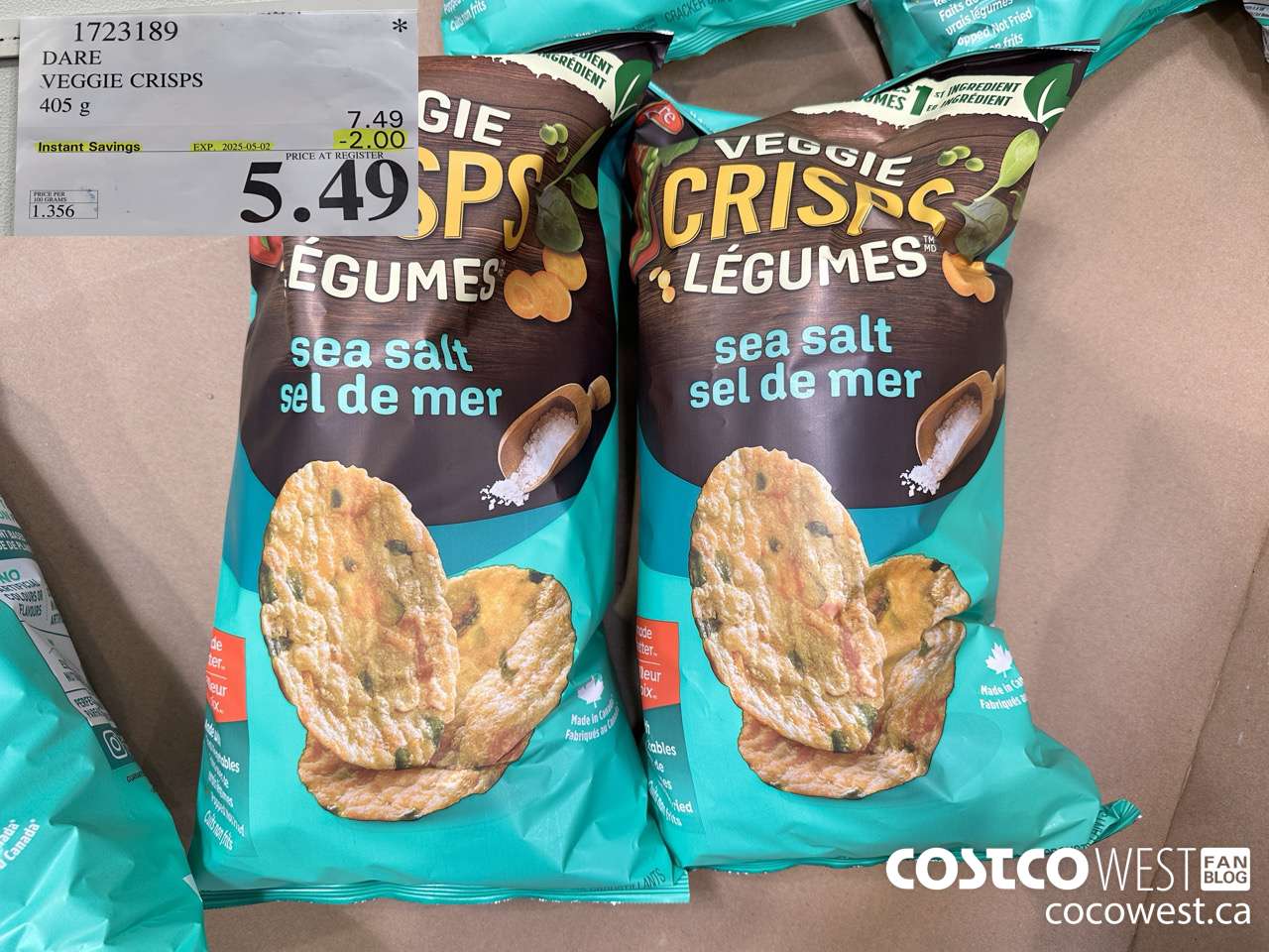 1723189 DARE VEGGIE CRISPS 405G ($2.00 INSTANT SAVINGS EXPIRES ON 2025-05-02) $5.49