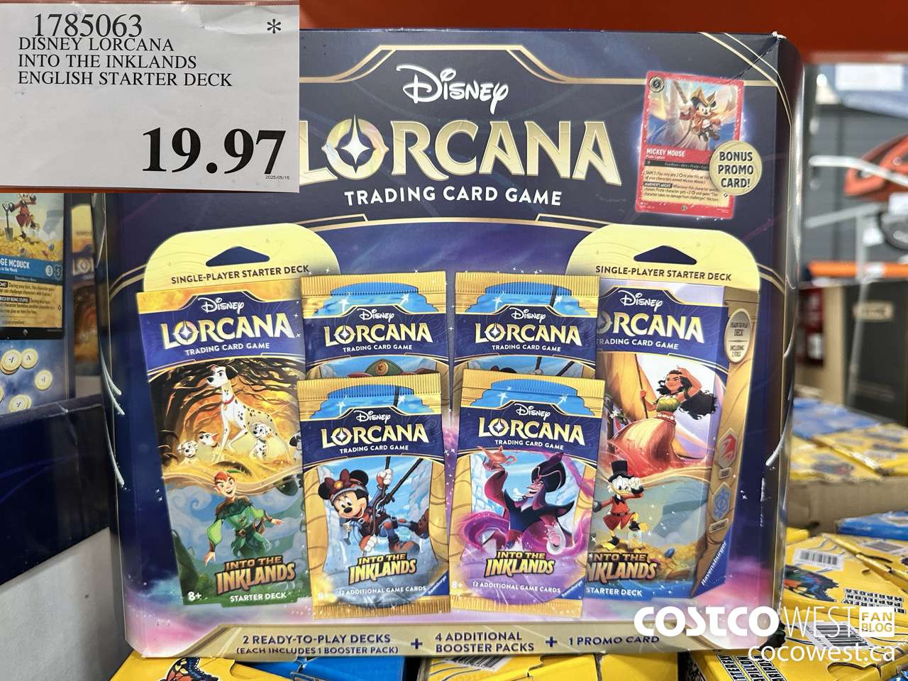 1785063 DISNEY LORCANA INTO THE INKLANDS ENGLISH STARTER DECK $19.97