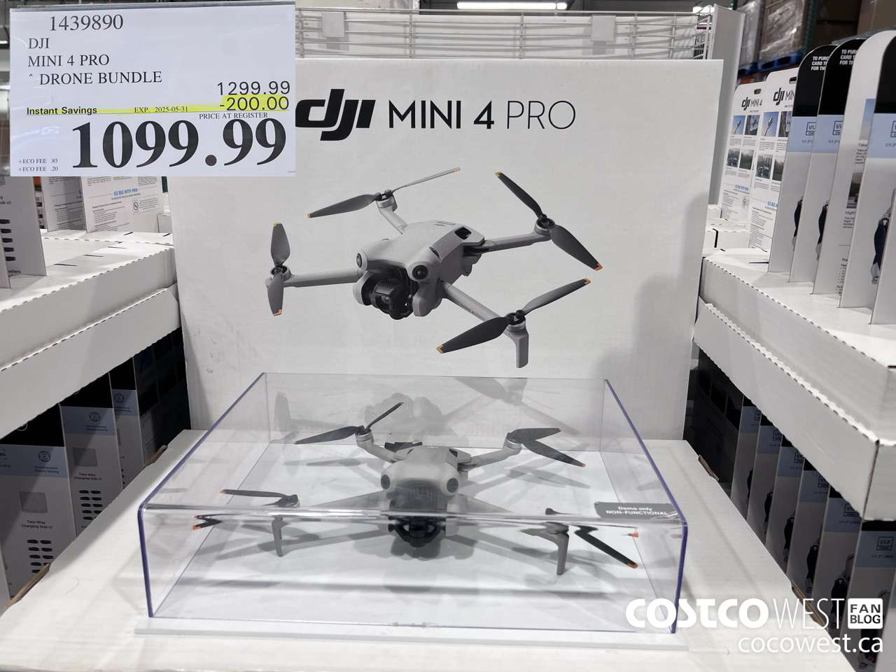 1439890 DJI MINI 4 PRO DRONE BUNDLE ($200.00 INSTANT SAVINGS EXPIRES ON 2025-05-31) $1099.99
