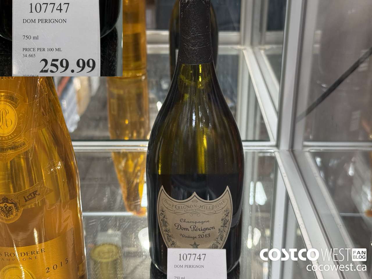 107747 DOM PERIGNON 750ML $259.99