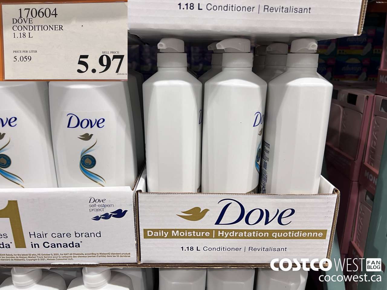 170604 DOVE CONDITIONER 1.18 L $5.97