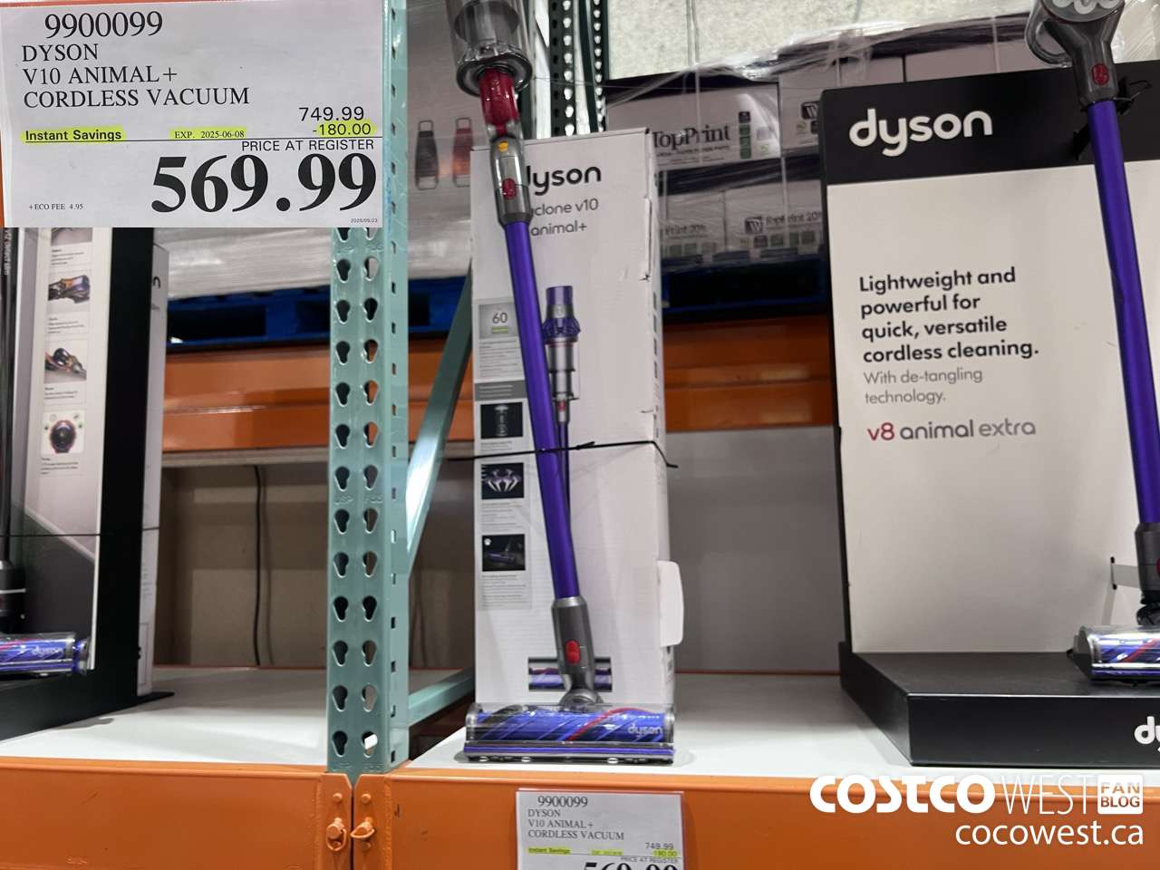 9900099 DYSON CYCLONE V10 ANIMAL + CORDLESS VACUUM CLEANER ($180.00 INSTANT SAVINGS EXPIRES ON 2025-06-08) $569.99