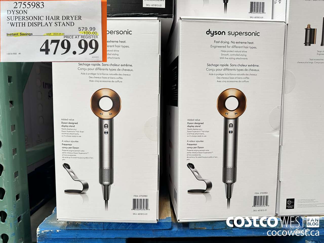 2755983 DYSON SUPERSONIC HAIR DRYER WITH DISPLAY STAND ($100.00 INSTANT SAVINGS EXPIRES ON 2025-05-15) $479.99