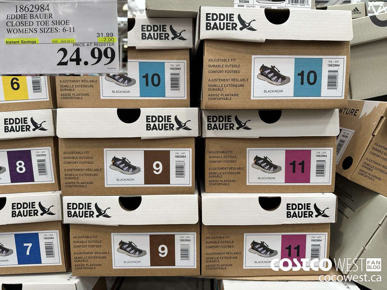 1862984 EDDIE BAUER CLOSED TOE SHOE LADIES SIZES 6-11 ($7.00 INSTANT SAVINGS EXPIRES ON 2025-05-11) $24.99