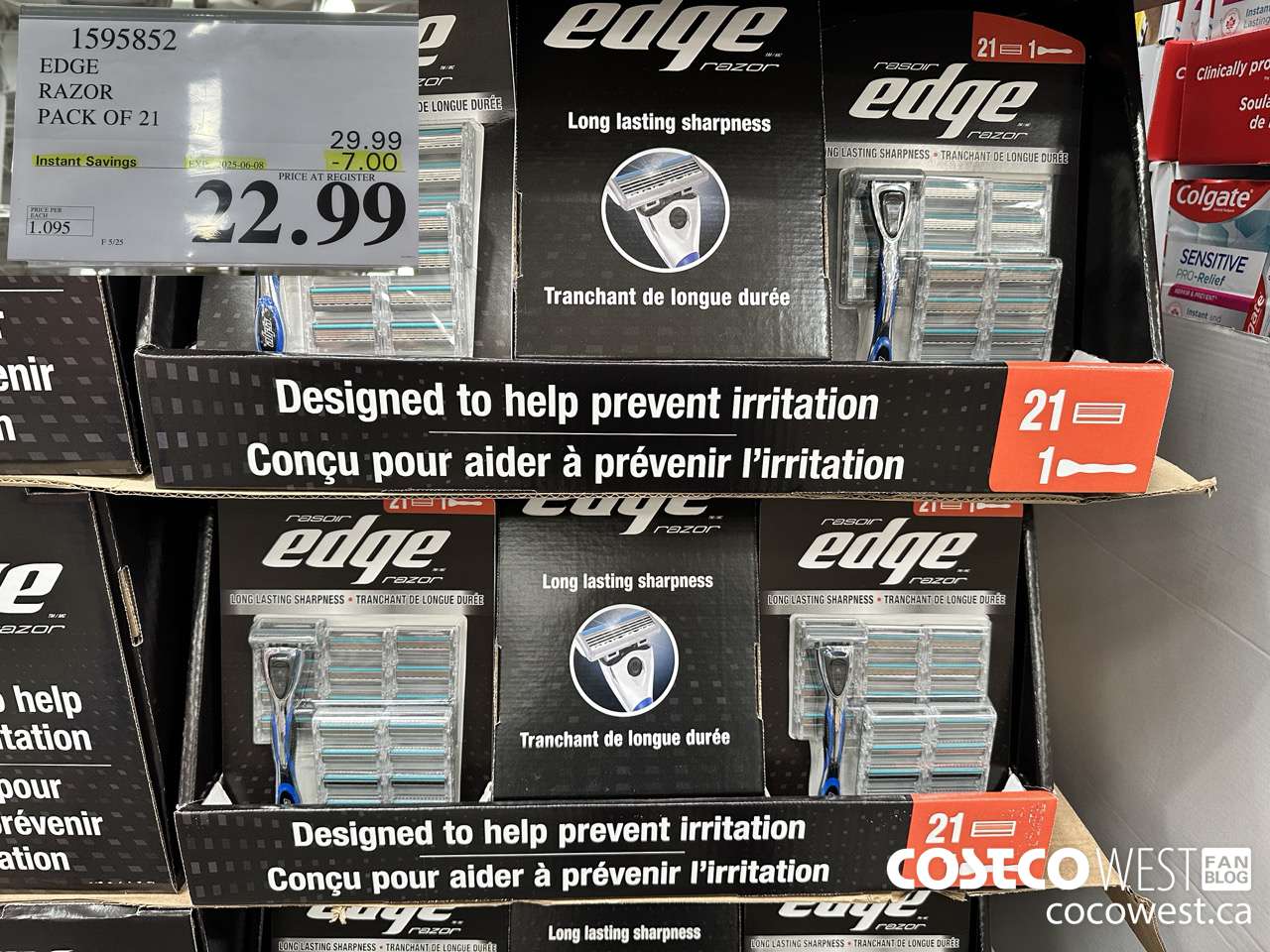 1595852 EDGE RAZOR PACK OF 21 ($7.00 INSTANT SAVINGS EXPIRES ON 2025-06-08) $22.99