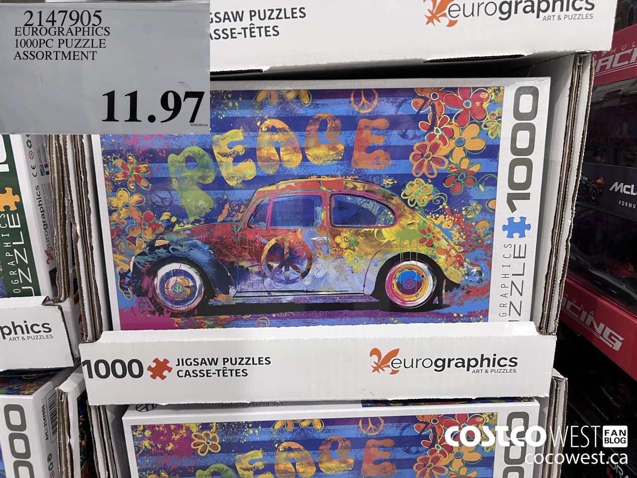 2147905 EUROGRAPHICS 1000PC PUZZLE ASSORTMENT $11.97