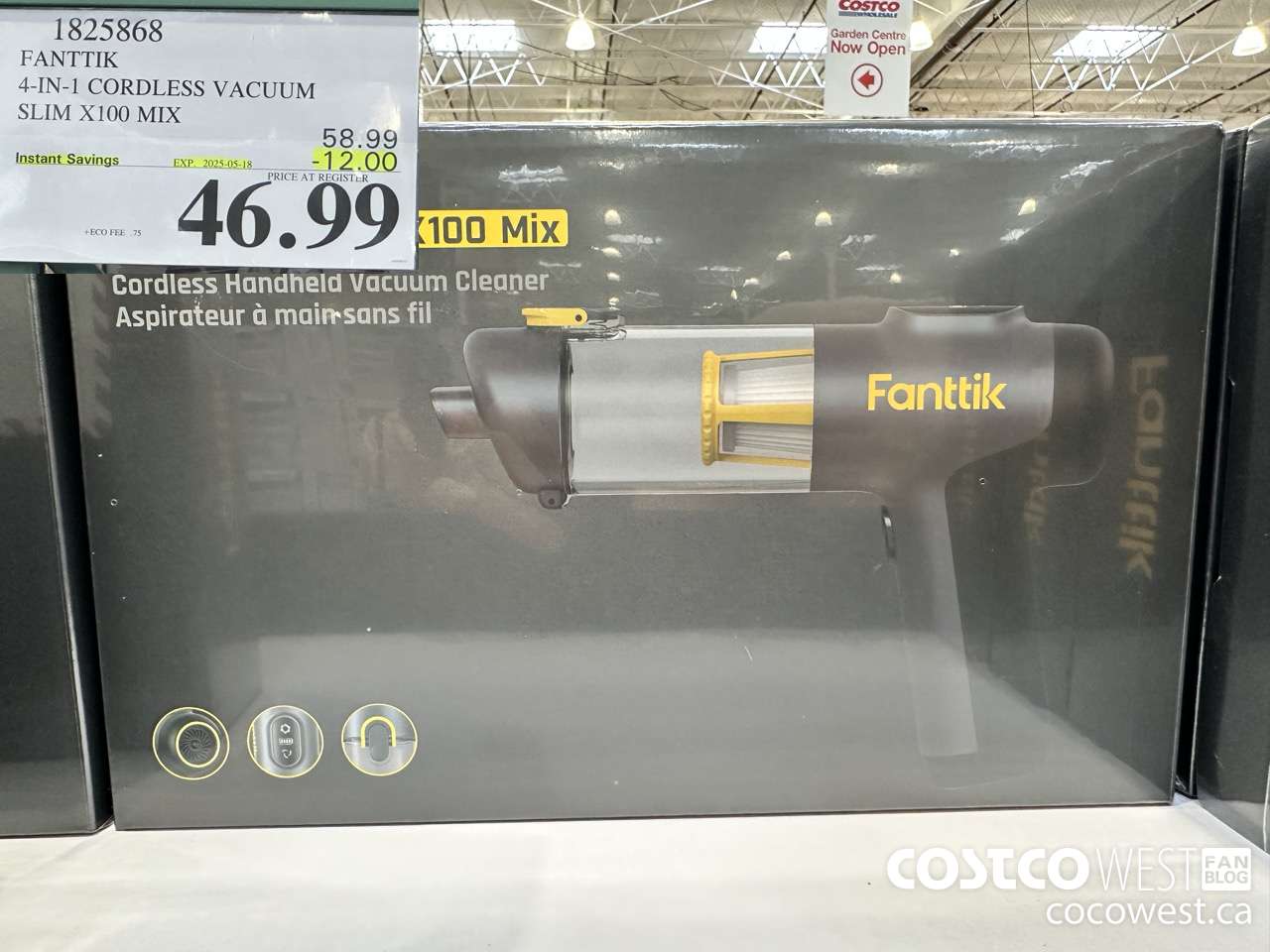 1825868 FANTTIK X100 4-IN-1 CORDLESS VACUUM ($12.00 INSTANT SAVINGS EXPIRES ON 2025-05-18) $46.99