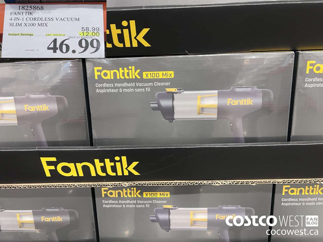 1825868 FANTTIK X100 4-IN-1 CORDLESS VACUUM ($12.00 INSTANT SAVINGS EXPIRES ON 2025-05-18) $46.99
