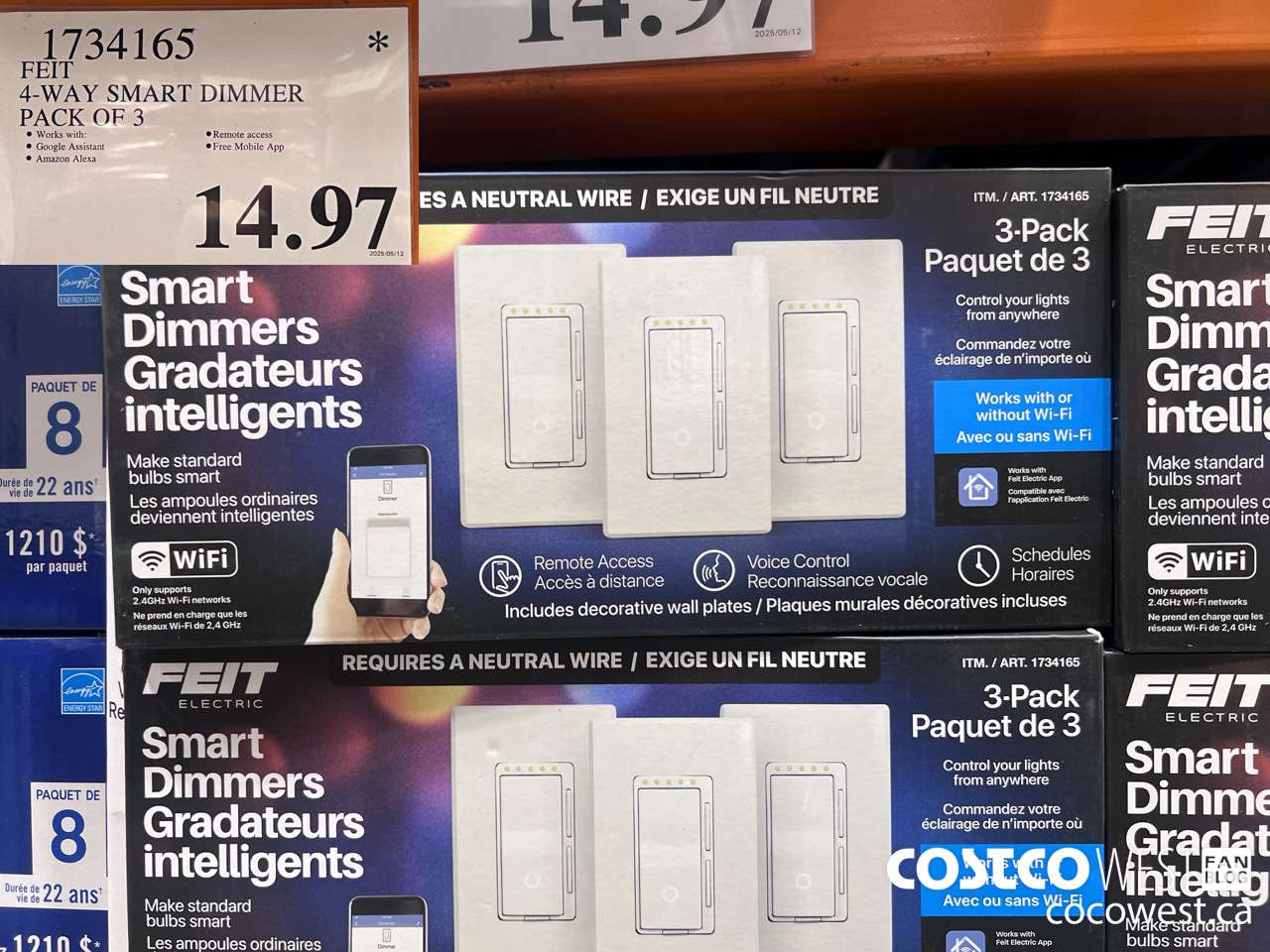 1734165 FEIT SMART DIMMER 3PK $14.97