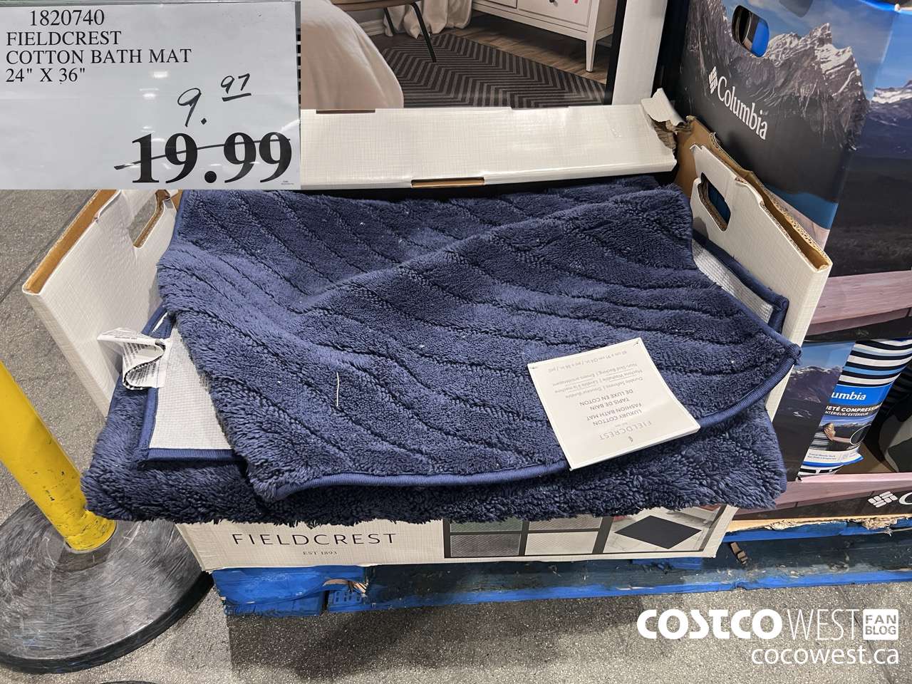 1820740 FIELDCREST COTTON BATH MAT 24