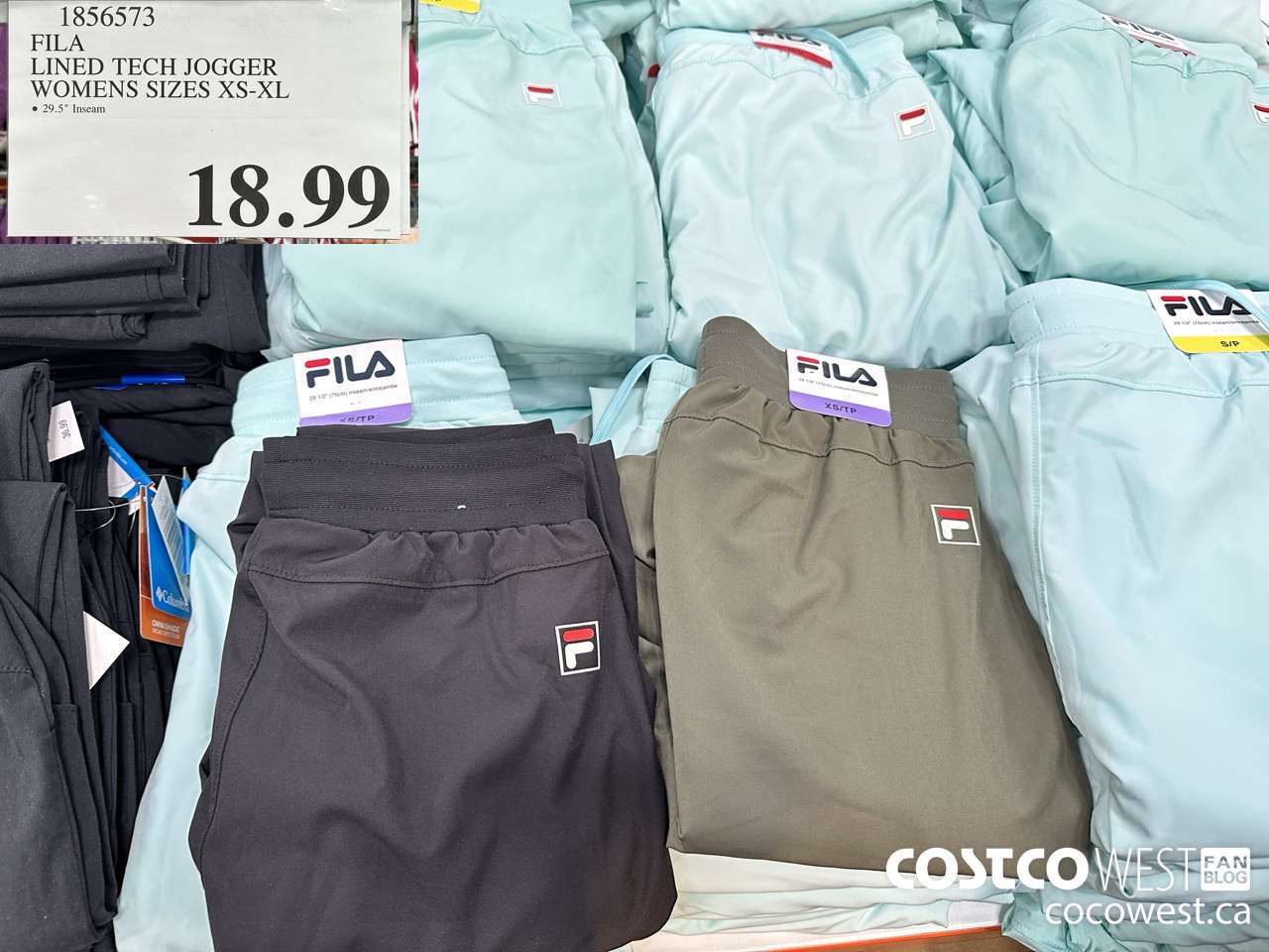 1856573 FILA LINED TECH JOGGER LADIES SIZES XS-XL $18.99