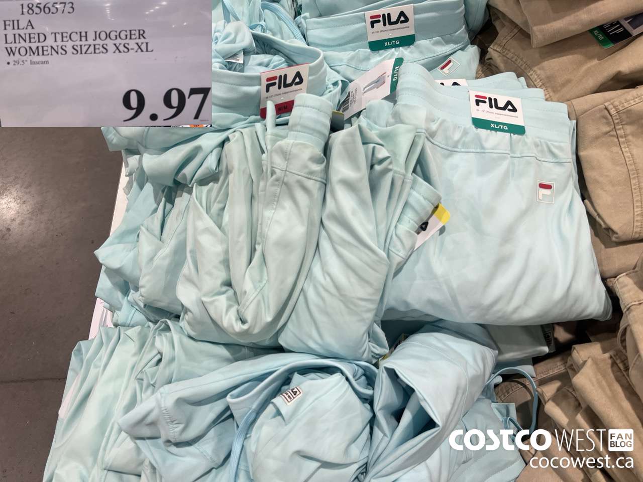 1856573 FILA LINED TECH JOGGER LADIES SIZES XS-XL $9.97