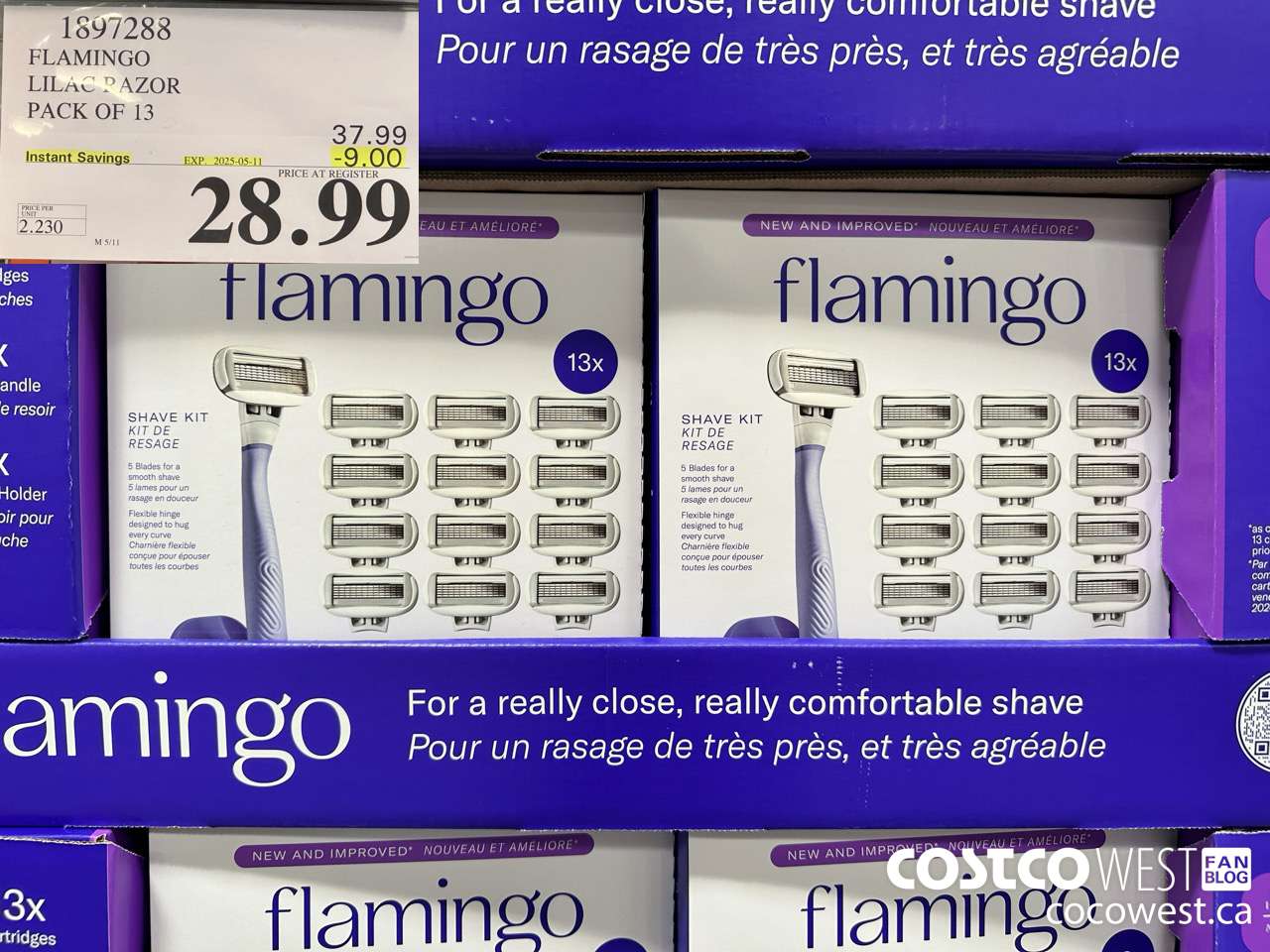 1897288 FLAMINGO LILAC RAZOR PACK OF 13 ($9.00 INSTANT SAVINGS EXPIRES ON 2025-05-11) $28.99