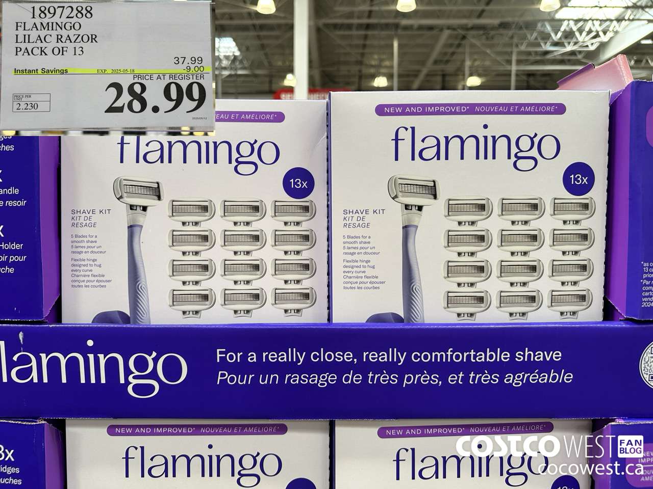 1897288 FLAMINGO LILAC RAZOR PACK OF 13 ($9.00 INSTANT SAVINGS EXPIRES ON 2025-05-18) $28.99