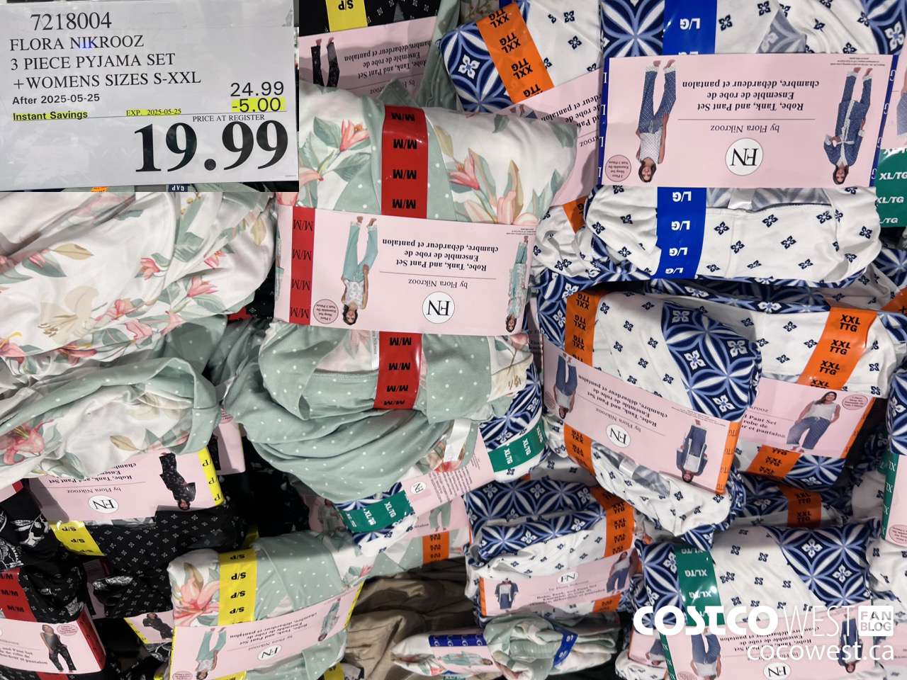 7218004 FLORA NIKROOZ 3 PIECE PYJAMA SET WOMENS SIZES S-XXL ($5.00 INSTANT SAVINGS EXPIRES ON 2025-05-25) $19.99