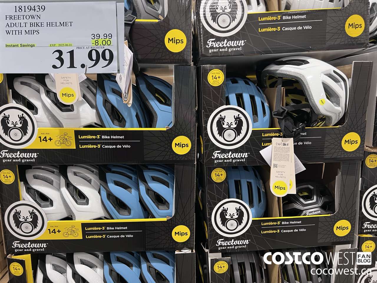 1819439 FREETOWN ADULT BIKE HELMET WITH MIPS ($8.00 INSTANT SAVINGS EXPIRES ON 2025-06-01) $31.99