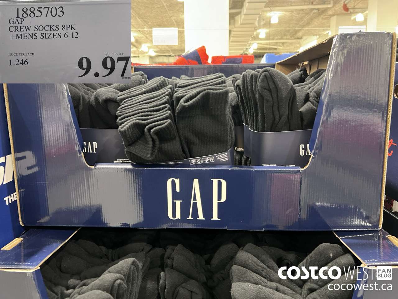 1885703 GAP CREW SOCKS 8PK MENS SIZES 6-12 $9.97