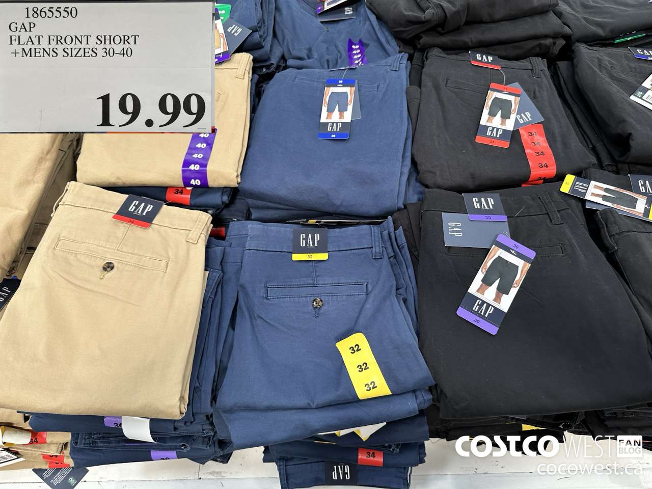 1865550 GAP FLAT FRONT SHORT MENS SIZES 30-40 $19.99