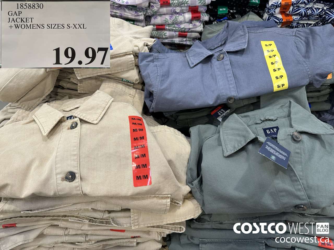 1858830 GAP JACKETS LADIES SIZES S-XXL $19.97