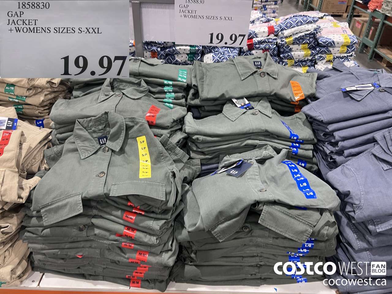 1858830 GAP JACKETS LADIES SIZES S-XXL $19.97