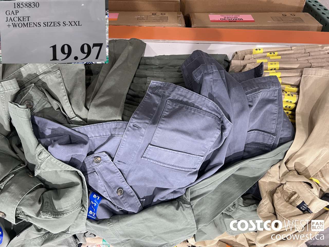 1858830 GAP JACKETS LADIES SIZES S-XXL $19.97