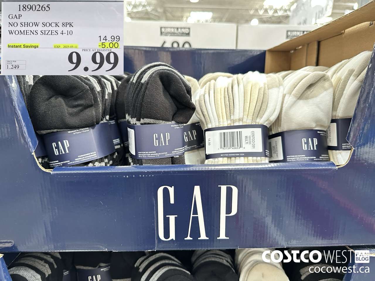 1890265 GAP NO SHOW SOCK 8PK WOMENS SIZES 4-10 ($5.00 INSTANT SAVINGS EXPIRES ON 2025-05-11) $9.99