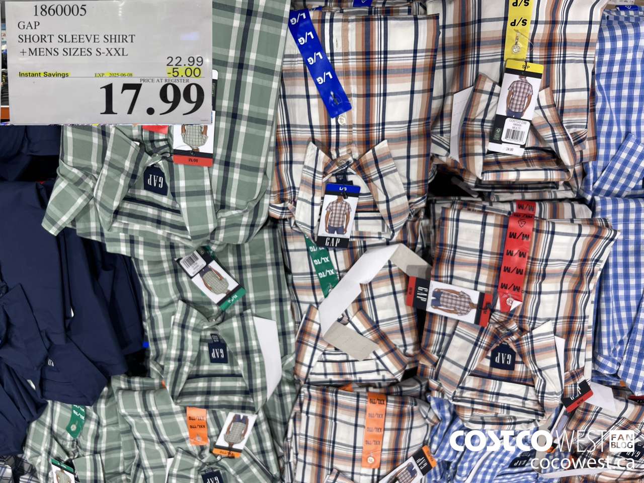 1860005 GAP SHORT SLEEVE SHIRT MENS SIZES S-XXL ($5.00 INSTANT SAVINGS EXPIRES ON 2025-06-08) $17.99