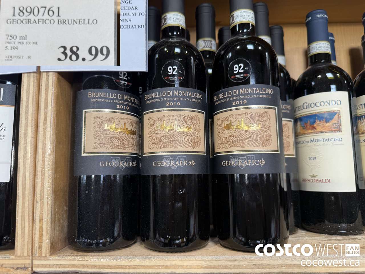 1890761 GEOGRAFICO BRUNELLO 750ML $38.99