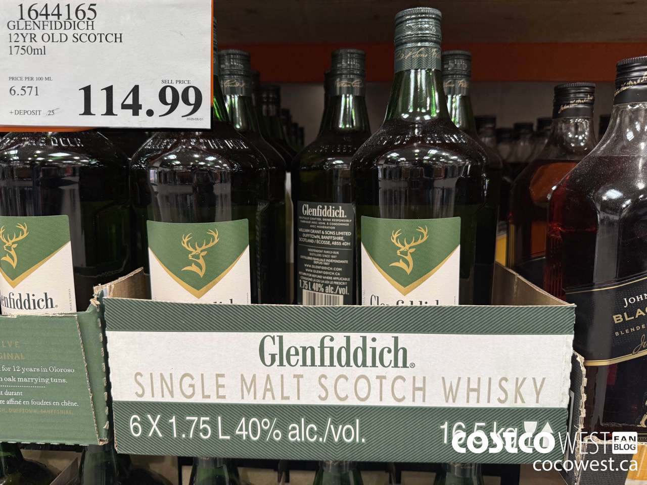 1644165 GLENFIDDICH 12YR OLD SCOTCH 1750ML $114.99