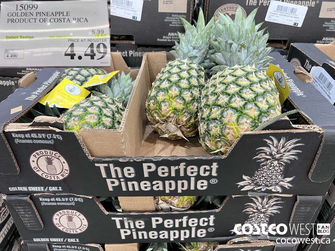 15099 GOLDEN PINEAPPLE PRODUCT OF COSTA RICA ($1.50 INSTANT SAVINGS EXPIRES ON 2025-06-31) $4.49