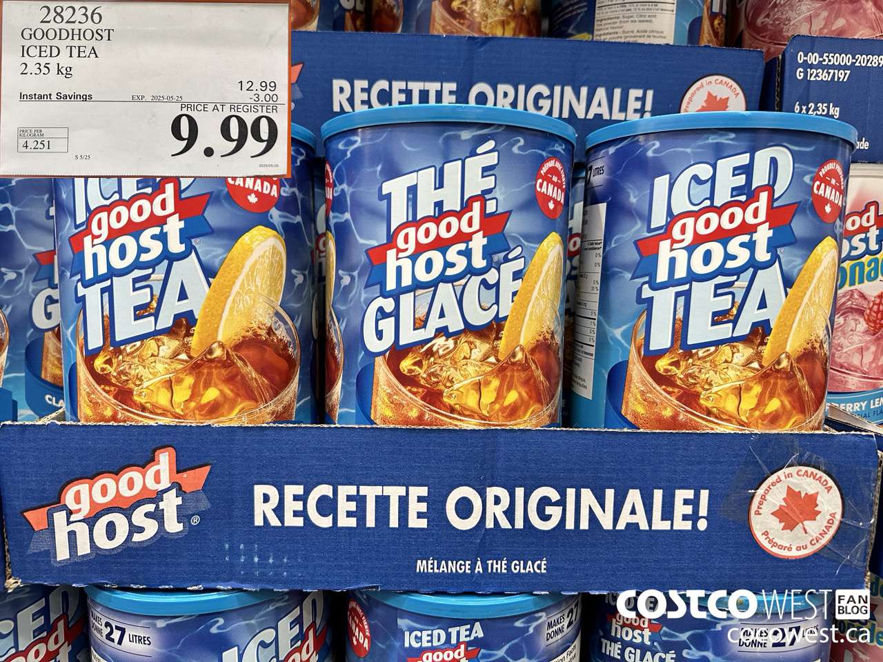 28236 GOODHOST ICED TEA 2.35 kg ($3.00 INSTANT SAVINGS EXPIRES ON 2025-05-25) $9.99