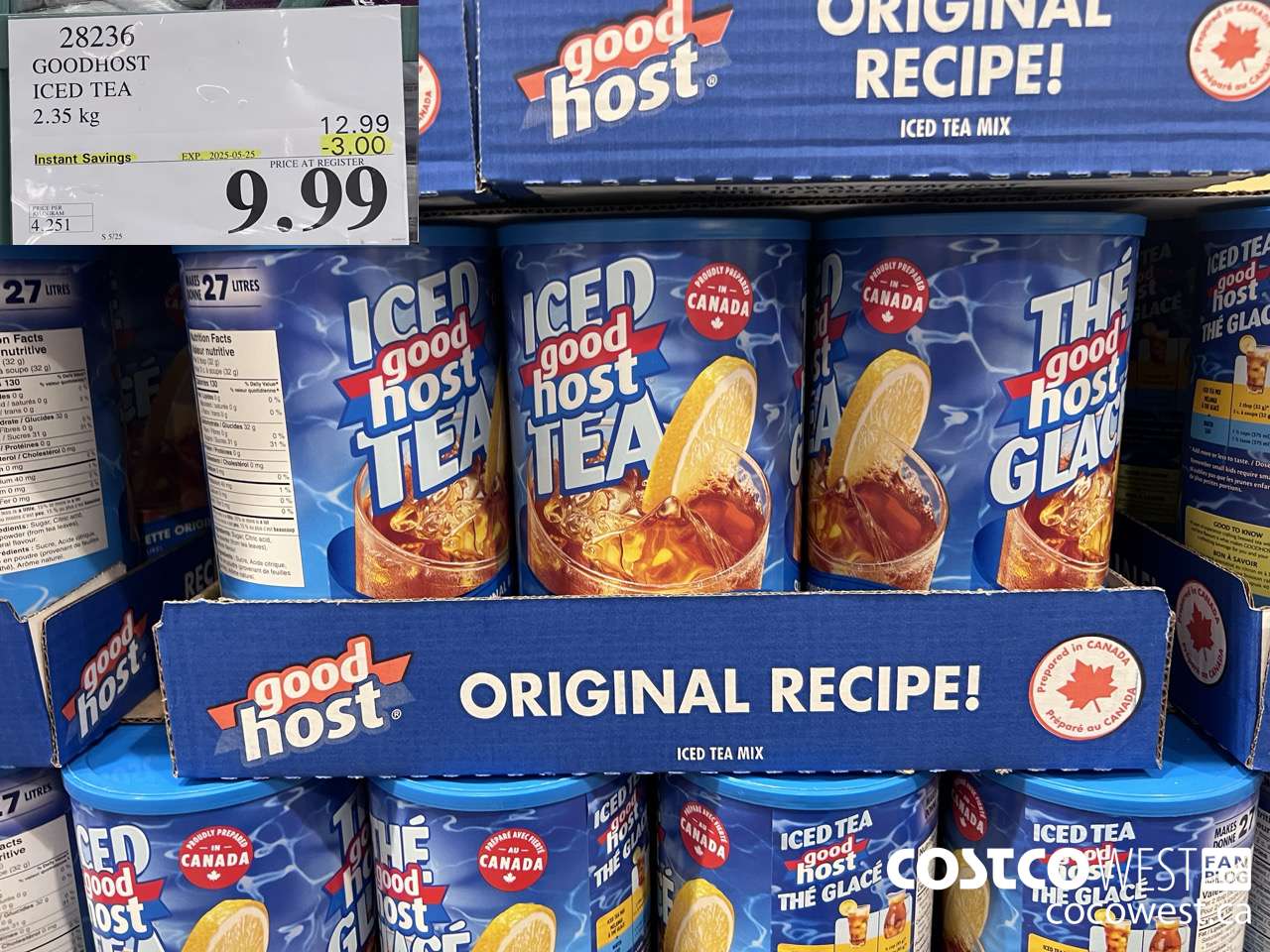 28236 GOODHOST ICED TEA 2.35 kg ($3.00 INSTANT SAVINGS EXPIRES ON 2025-05-25) $9.99