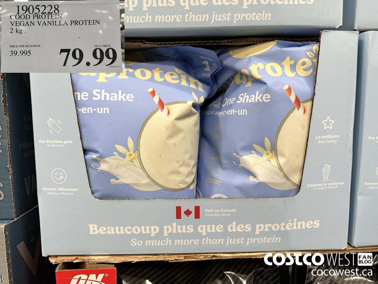 1905228 GOOD PROTEIN VEGAN VANILLA PROTEIN 2 KG $79.99