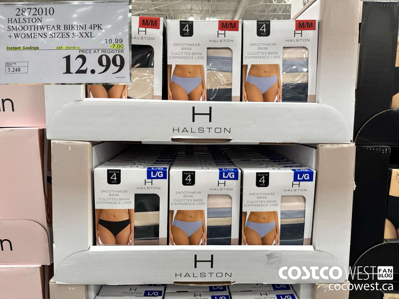 2872010 HALSTON SMOOTHWEAR BIKINI 4PK LADIES SIZES S-XXL ($7.00 INSTANT SAVINGS EXPIRES ON 2025-05-11) $12.99