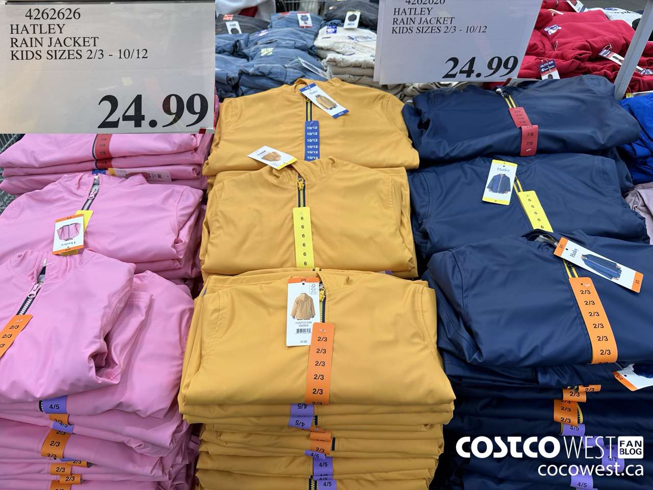 4262626 HATLEY RAIN JACKET KIDS SIZES 2/3-10/12 $24.99