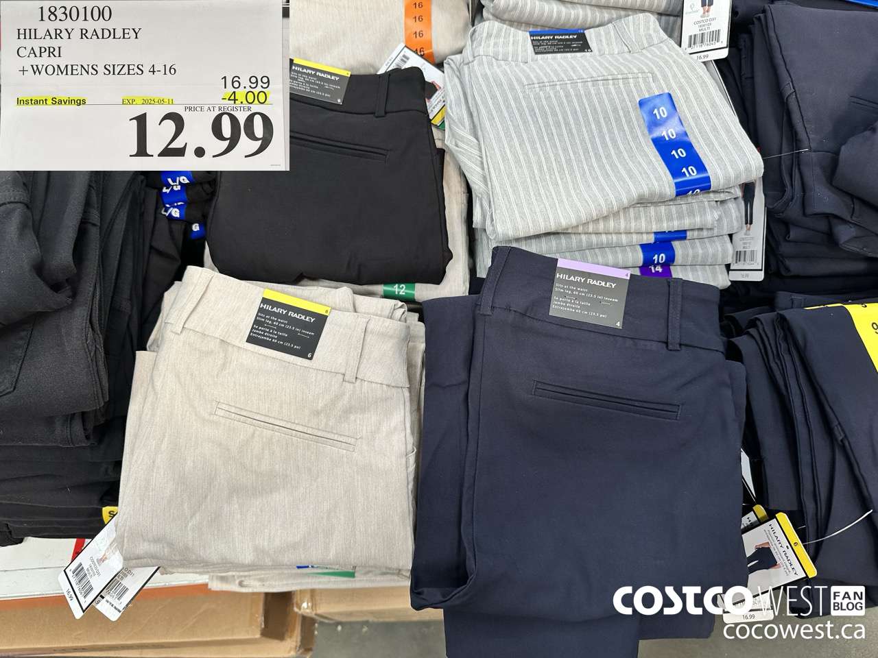 1830100 HILARY RADLEY CAPRI LADIES SIZES 4-16 ($4.00 INSTANT SAVINGS EXPIRES ON 2024-05-11) $12.99