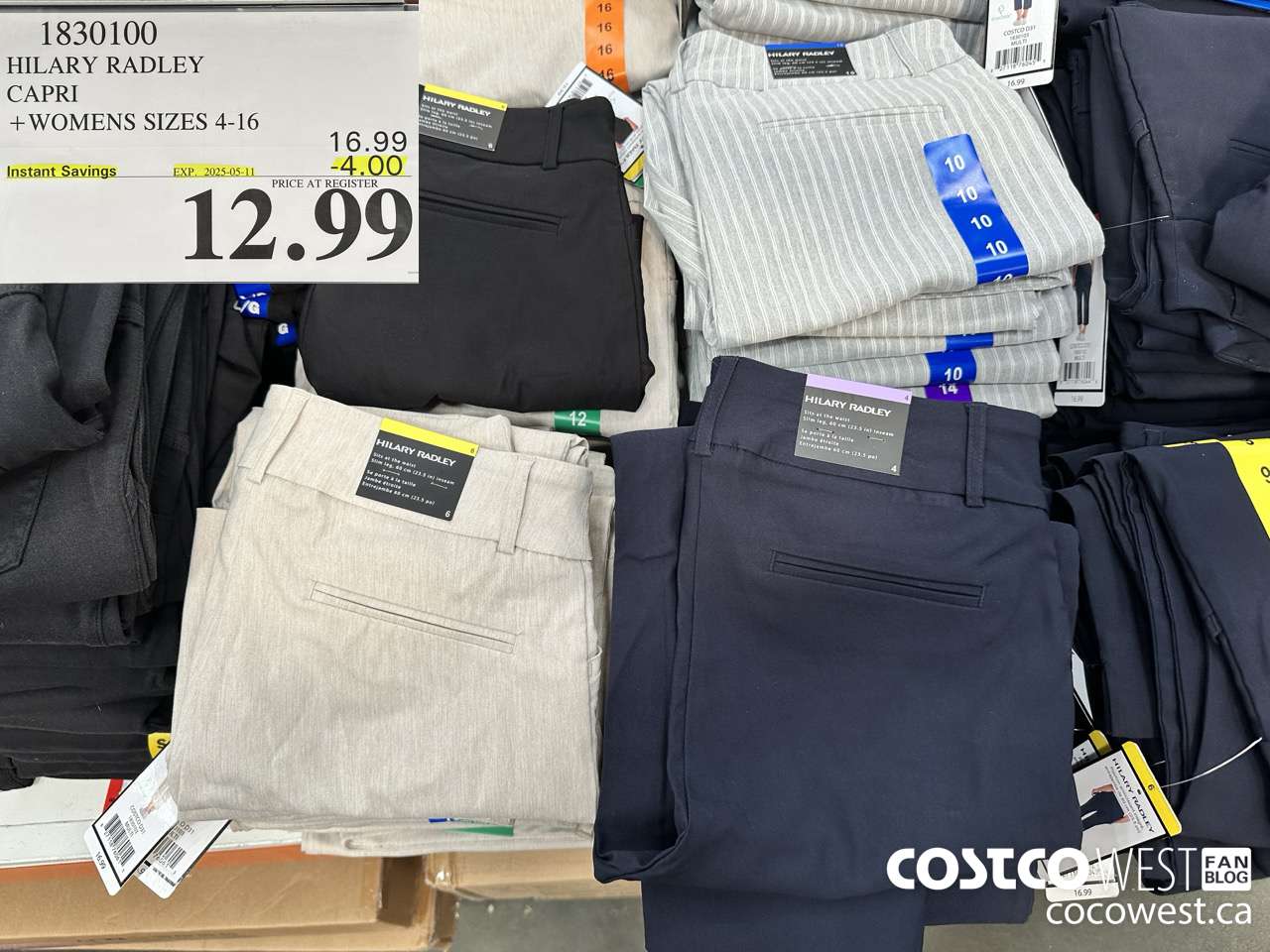 1830100 HILARY RADLEY CAPRI LADIES SIZES 4-16 ($4.00 INSTANT SAVINGS EXPIRES ON 2024-05-11) $12.99