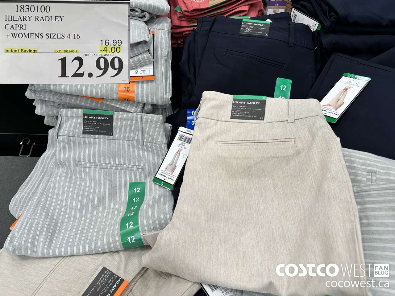 1830100 HILARY RADLEY CAPRI LADIES SIZES 4-16 ($4.00 INSTANT SAVINGS EXPIRES ON 2024-05-11) $12.99