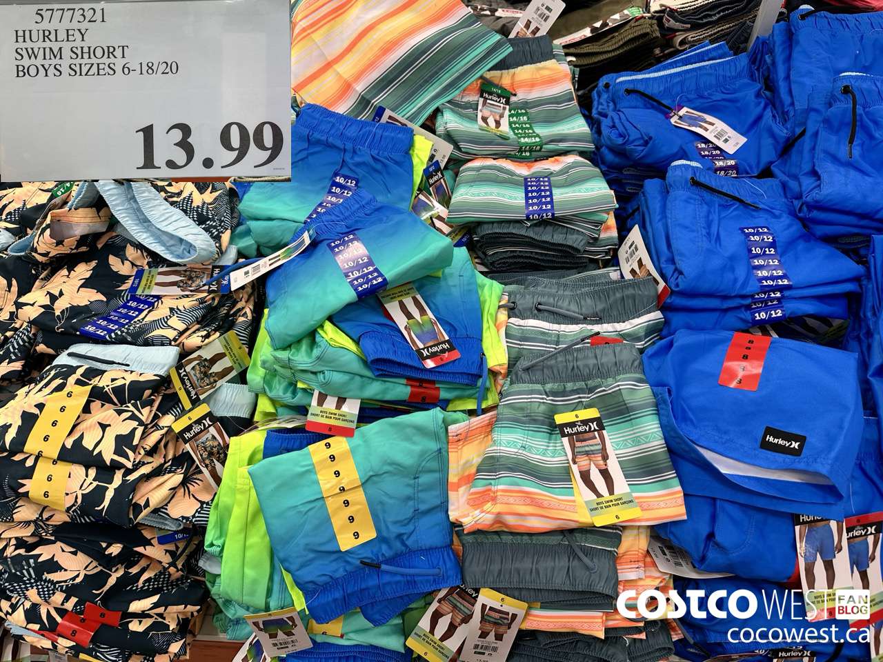 5777321 HURLEY SWIM SHORT BOYS SIZES 6-18/20 $13.99