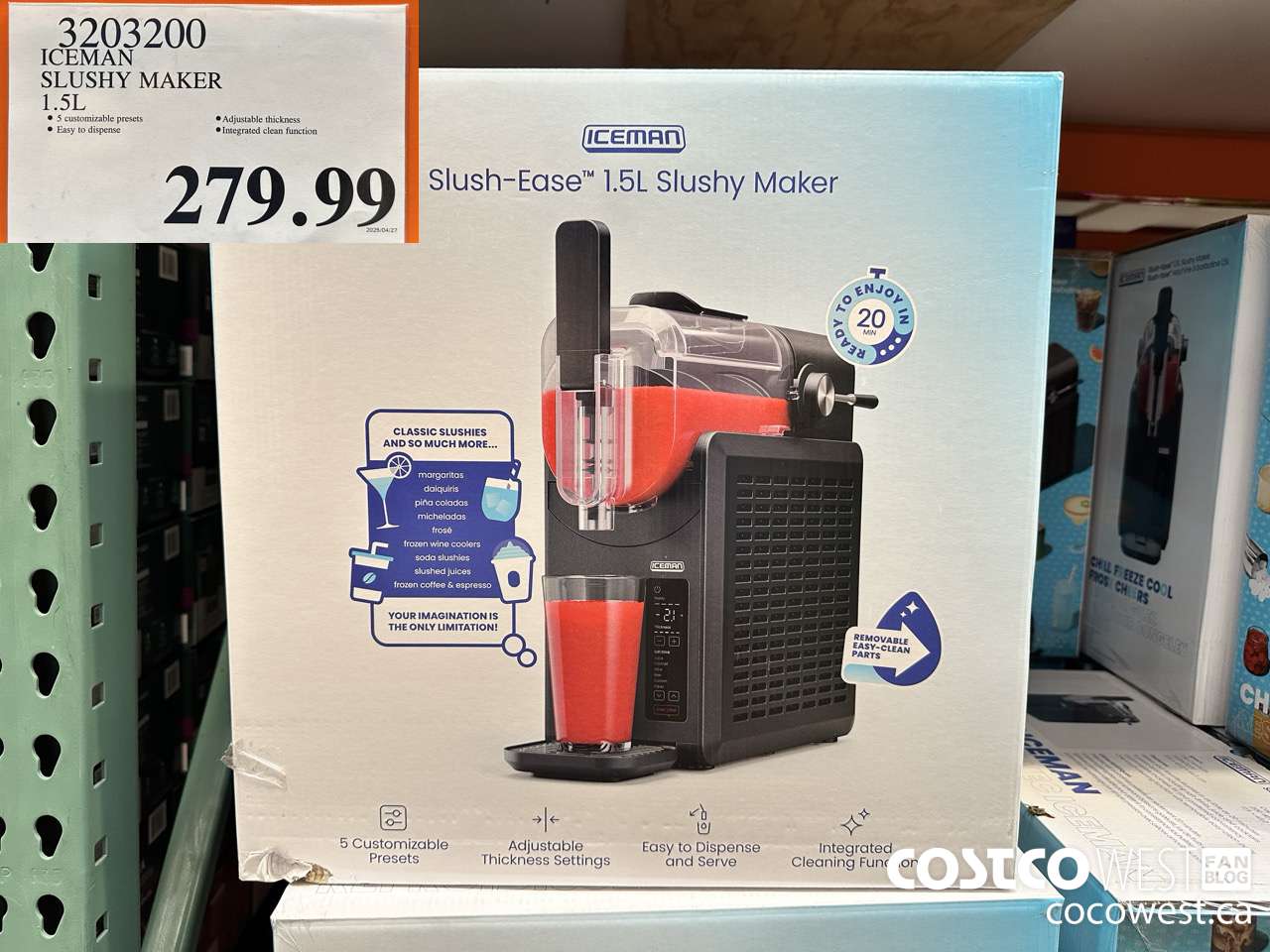 3203200 ICEMAN SLUSHY MAKER 1.5L $279.99