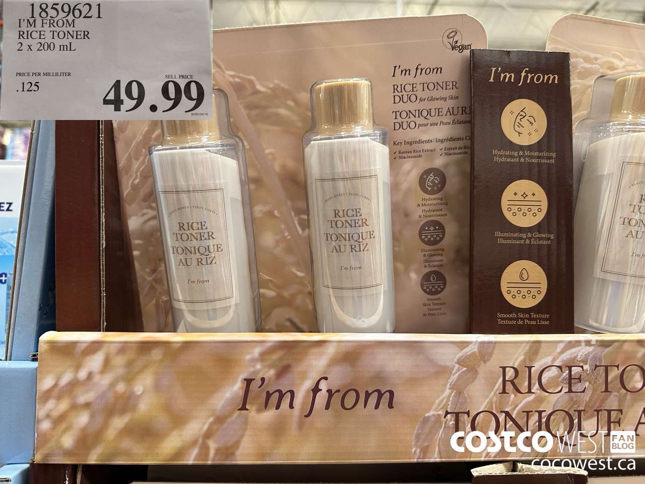 1859621 I'M FROM RICE TONER 2 X 200ML $49.99