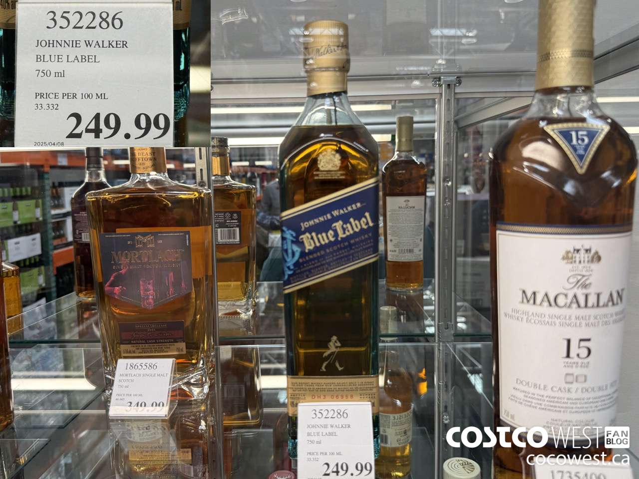 352286 JOHNNIE WALKER BLUE LABEL 750ML $249.99