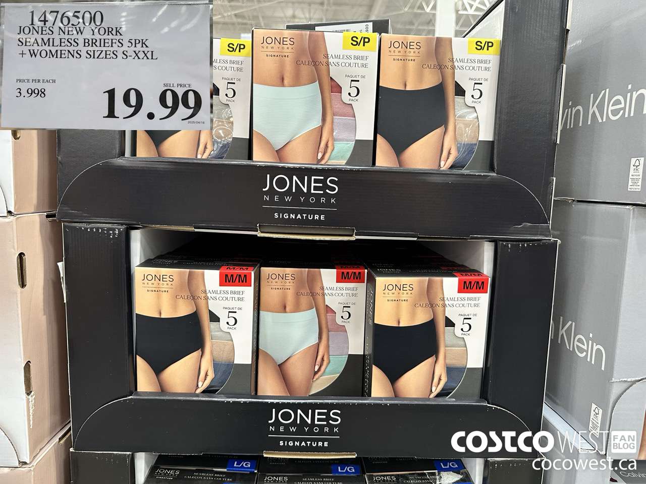 1476500 JONES NEW YORK SEAMLESS BRIEF 5PK LADIES SIZES S-XXL $19.99