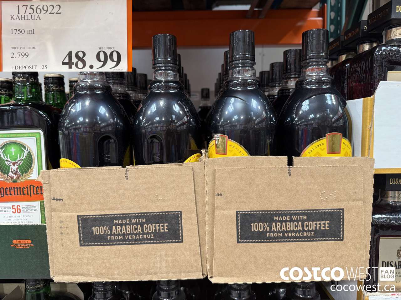 1756922 KAHLUA 1750ML $48.99