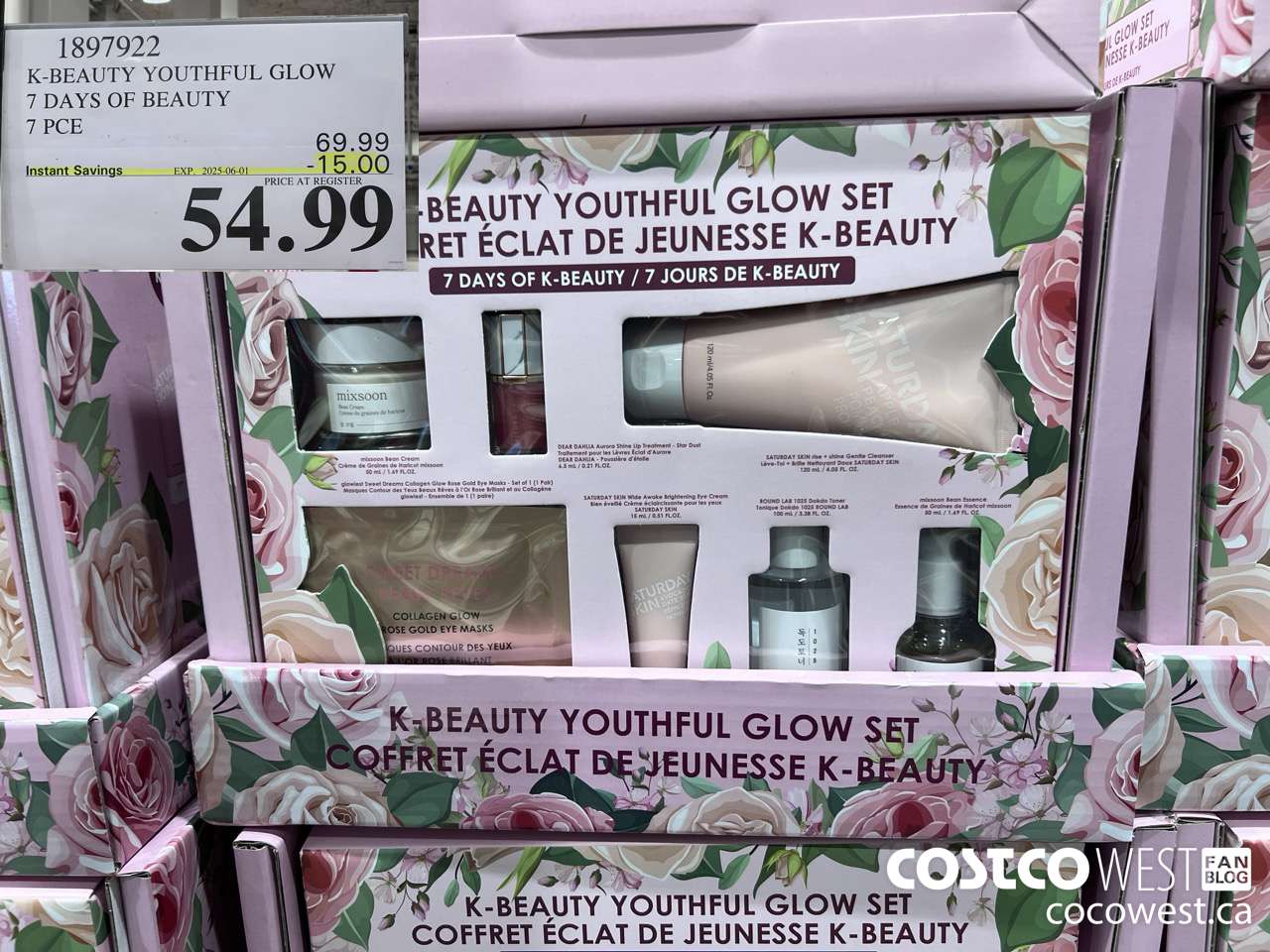 1897922 K-BEAUTY YOUTHFUL GLOW 7 DAYS OF BEAUTY 7 PCE ($15.00 INSTANT SAVINGS EXPIRES ON 2025-06-01) $54.99