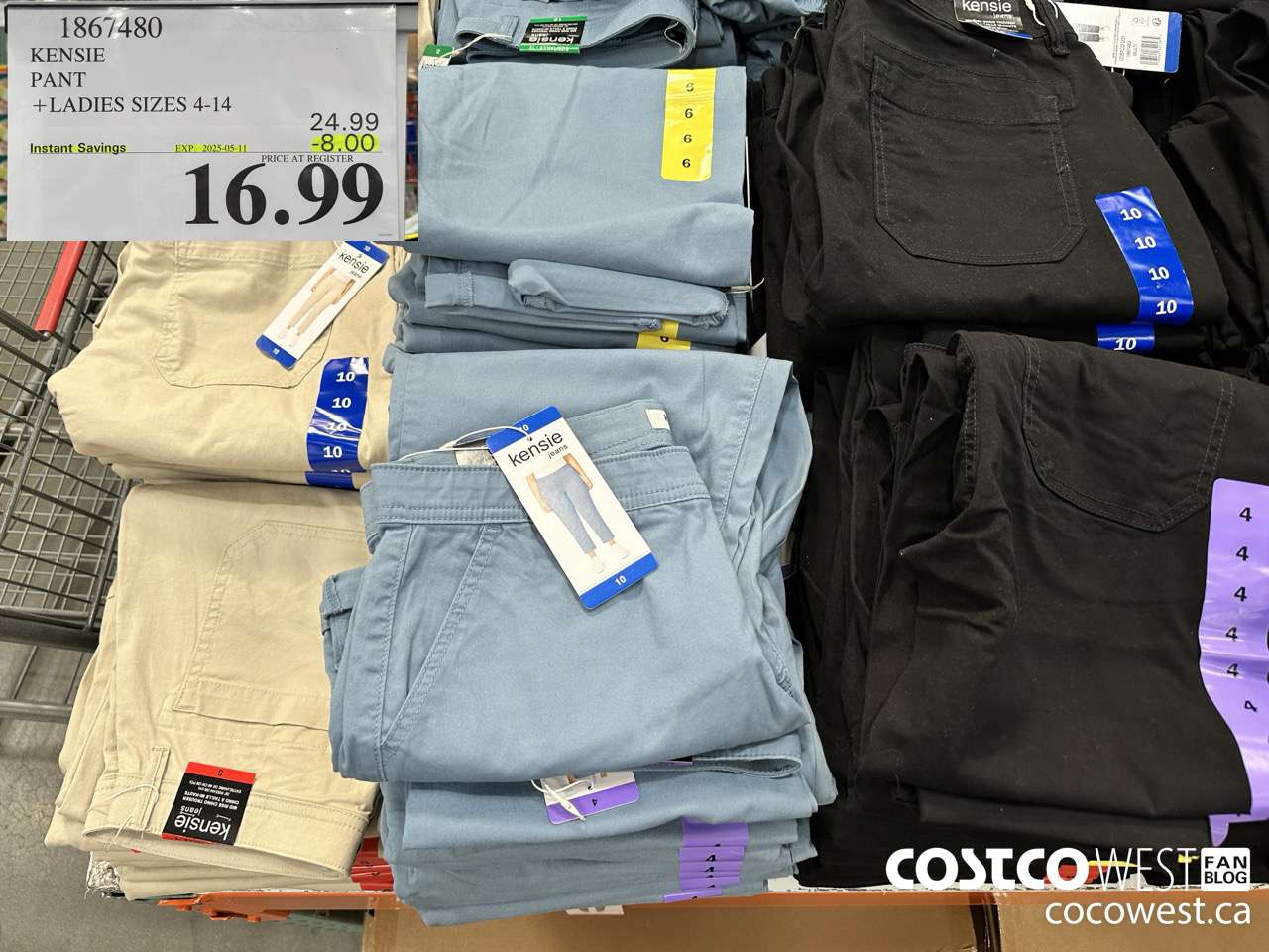 1867480 KENSIE PANT LADIES SIZES 4-14 ($8.00 INSTANT SAVINGS EXPIRES ON 2025-05-11) $16.99