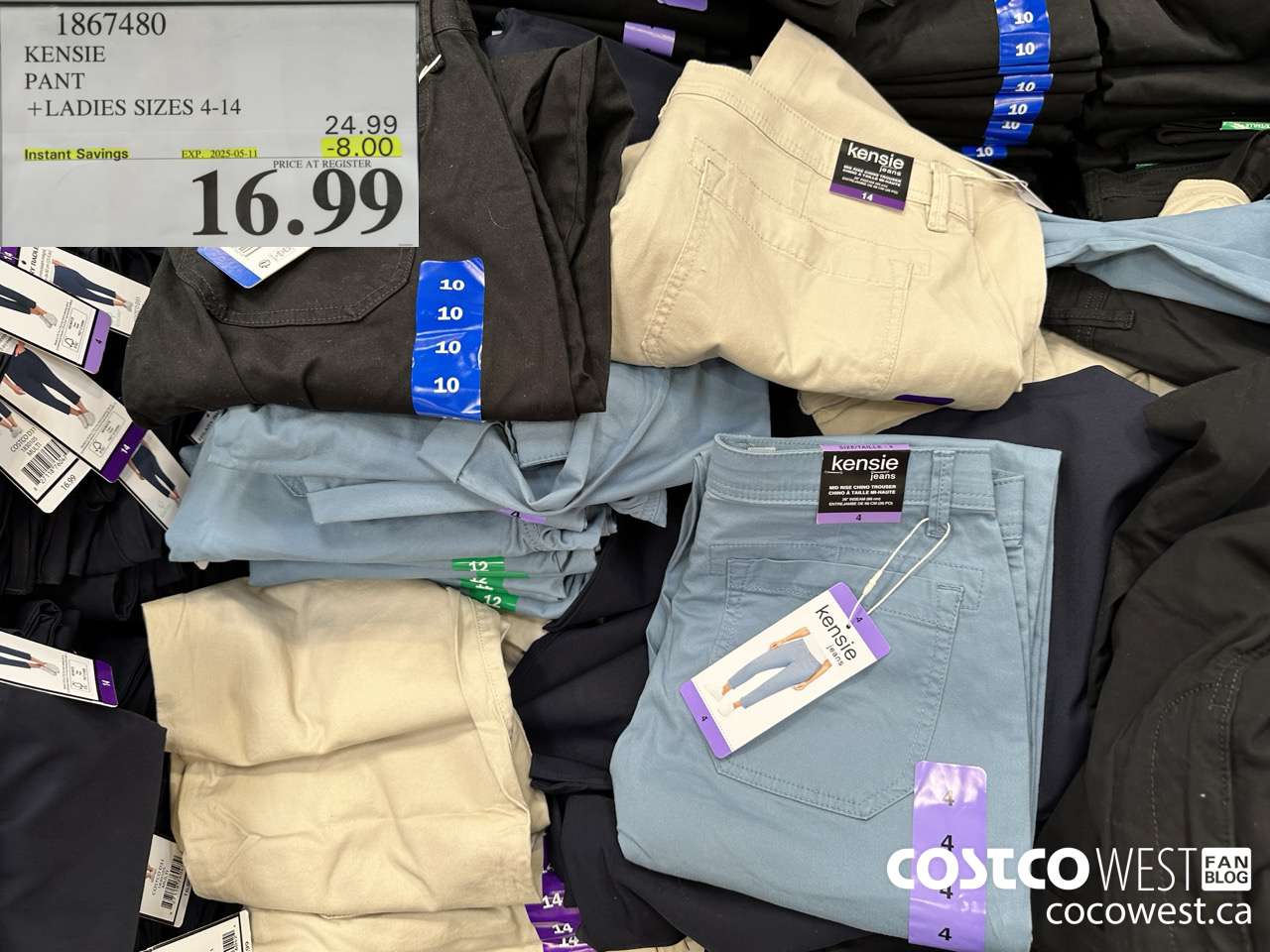 1867480 KENSIE PANT LADIES SIZES 4-14 ($8.00 INSTANT SAVINGS EXPIRES ON 2025-05-11) $16.99