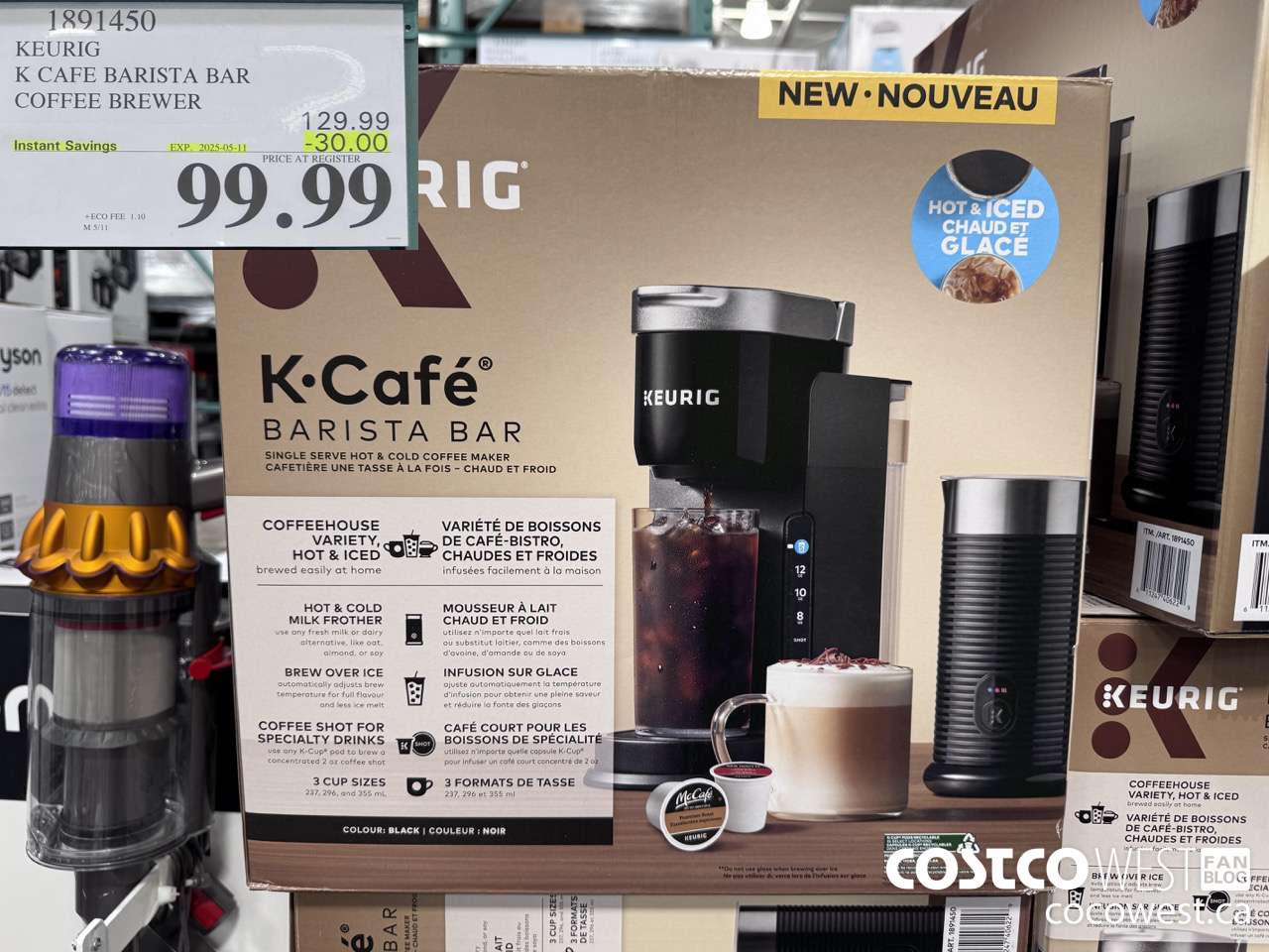 1891450 KEURIG K CAFE BARISTA BAR COFFEE BREWER ($30.00 INSTANT SAVINGS EXPIRES ON 2025-05-11) $99.99