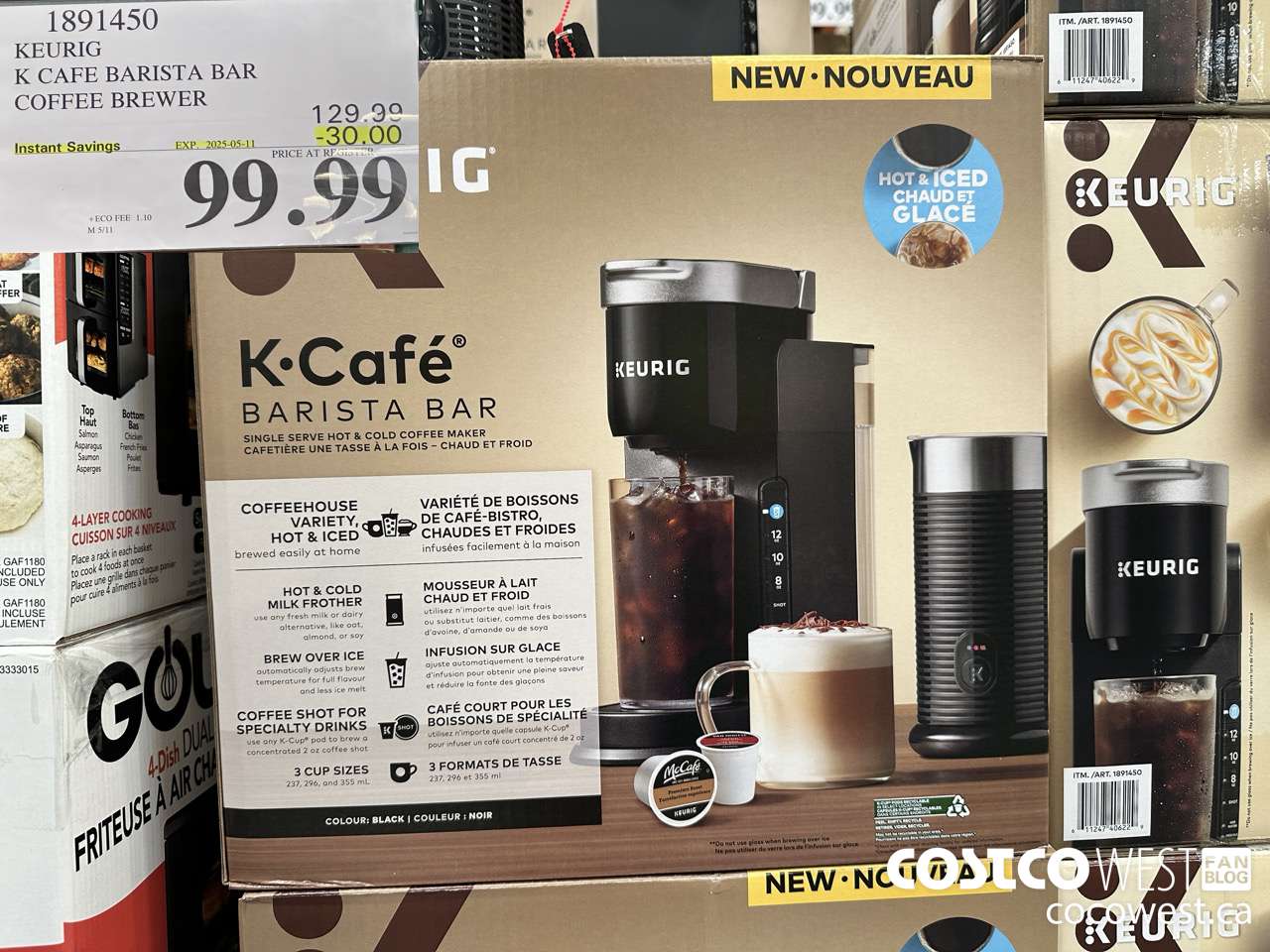 1891450 KEURIG K CAFE BARISTA BAR COFFEE BREWER ($30.00 INSTANT SAVINGS EXPIRES ON 2025-05-11) $99.99