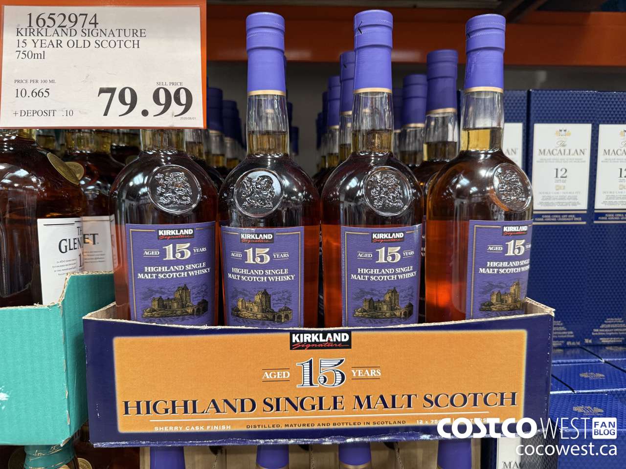 1652974 KIRKLAND SIGNATURE 15 YEAR OLD SCOTCH 750ML $79.99
